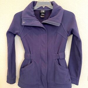 North Face Purple Gray Fleece Jacket Women’s XS